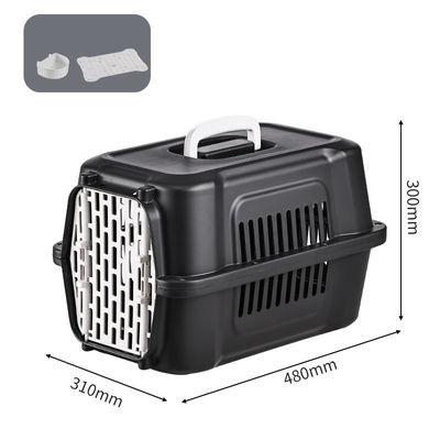Außen-Hunde-Flugtransport-Box mit langlebiger Kunststoff-Konstruktion Knopfverschluss