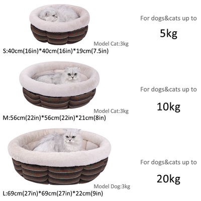 Weiches Kissen Kätzchen Donut Bett Kratzfestes Katzennest für nachhaltige Innenhäuser für Katzen und Hunde