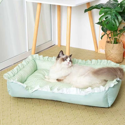 Flauschiges, plüschiges, waschbares Katzenbett, anpassbar und maschinell waschbar zur einfachen Reinigung