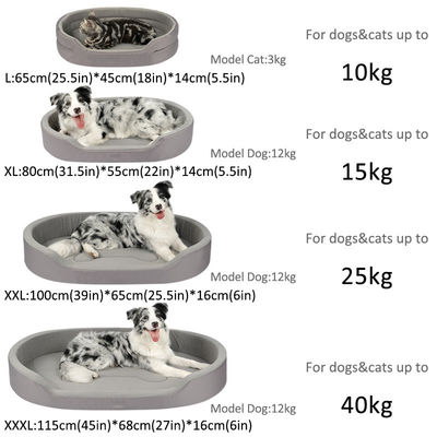 OEM/ODM-Anpassung Service zur Verfügung gestellt Speicherschaum Hund Katze Haustier Bett für kleine Welpen