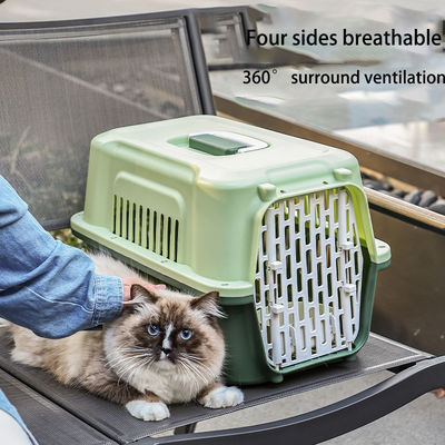 Katzen-Träger-Reisetasche für Haustiere Multifunktionstransportkäfig für Haustiere Tragbarer mit Plastiktür