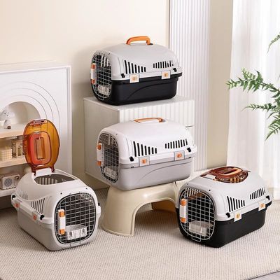 Tragbarer Koffer für Haustiere 5-10 kgTransportkäfig Katzenluftkasten Haustierkäfig Hund Haustierträger