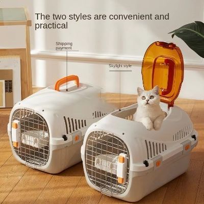 Tragbarer Koffer für Haustiere 5-10 kgTransportkäfig Katzenluftkasten Haustierkäfig Hund Haustierträger