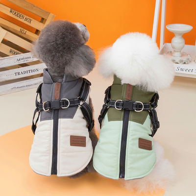 CLASSIC Style Winterjacke für Hunde wasserdicht und winddicht Haustierkleidung mit Gurt