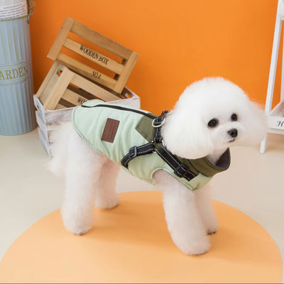 CLASSIC Style Winterjacke für Hunde wasserdicht und winddicht Haustierkleidung mit Gurt