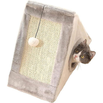 Spaßes Spiel Katzen und Hunde Universelles Haustierbett Katze Kletterrahmen Dreieck Katze Kratzbrett Schärfen Klaue Sisal Spielzeugbett