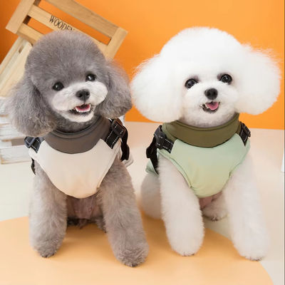 Hundewandermantel mit eingebauten Gurt und wasserdichtem Material für kleine, mittlere Hunde