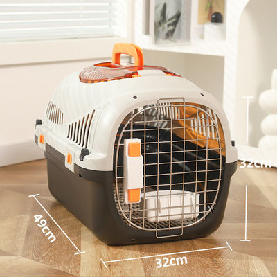 Metal Portable Pet Travel Carrier Festmuster für Katzentransport und Langlebigkeit