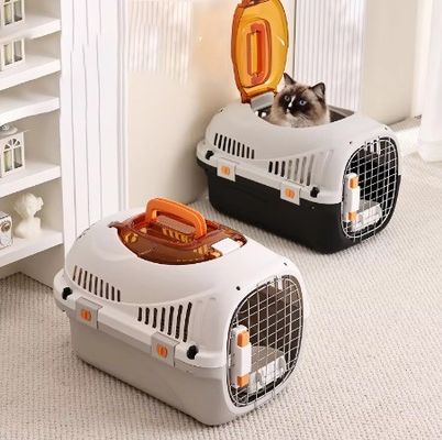 PP-Reisetasche für Haustiere Katzenträger Hard Surface Air Transport Box für kleine Hunde und Katzen