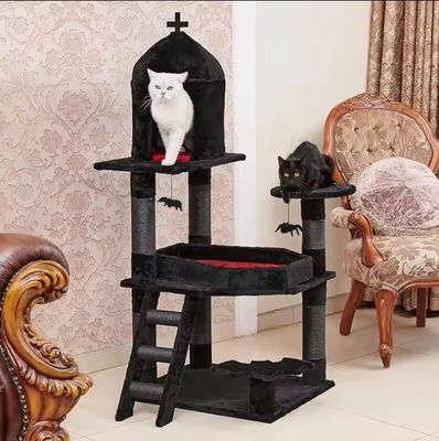 Mehrstufige Katzenaktivitäten Möbel Luxus Siasl Katzenbaum mit Spinnenspitze