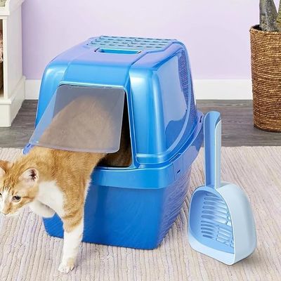Katzenmüllreinigung Blau einfache Schaufel Schaufel Zubehör Einfache Siebspülmaschine