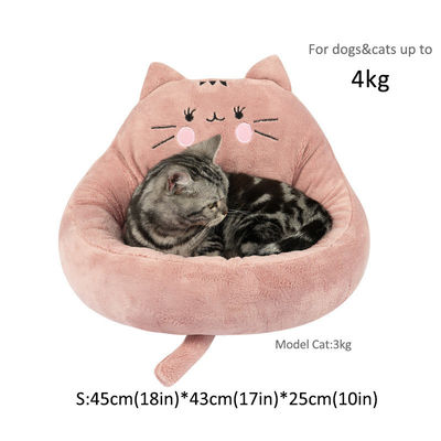 Kleines Sofa Körbe Rundes Katzenbett Haus Warmes Komfortables Kennel für Katzen und kleine Hunde