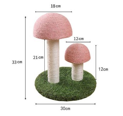 Katze Kratzt Schläft Spielt Pilz Rosa Custom Sisal Klettert Baum zum Spaß Spielen