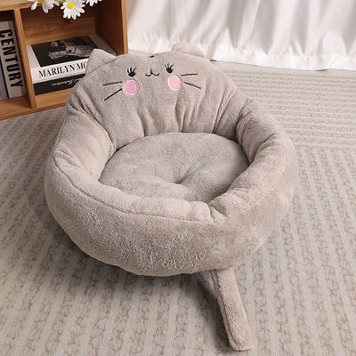 Kleines Sofa Körbe Rundes Katzenbett Haus Warmes Komfortables Kennel für Katzen und kleine Hunde