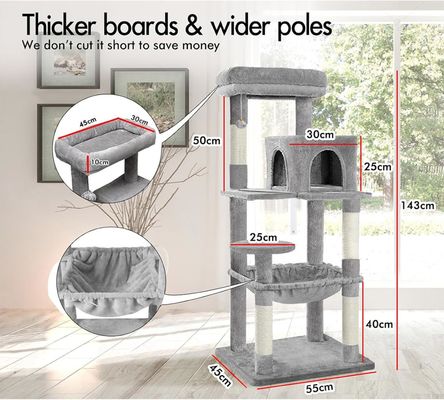 Mehrfarbiger Optional Katzenbaum Integrierter Sisal Komfortabler Langlebiger Katzen Aktivität Kratzer Baum