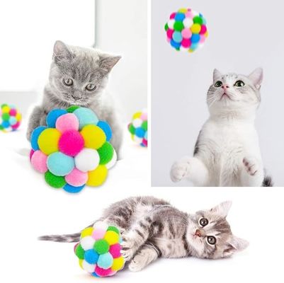 Populär bunte handgefertigte Sprungkugel Kätzchen-Spielzeug Plusskugelkugel Planetkugel Katzen-Spielzeug