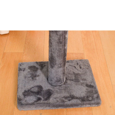 Nachhaltiger Katzenbaum Vierstöckiger Katzenkletterturm mit gemütlicher Hängematte