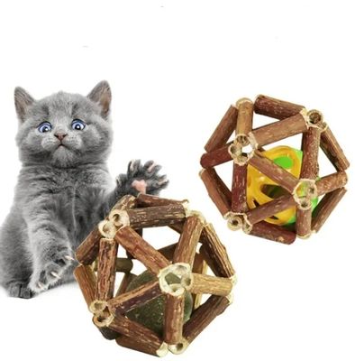 Silvervine Katzenspielzeug für Selbstspiel und Zahnreinigung aus natürlichem Polygonum Arboreum