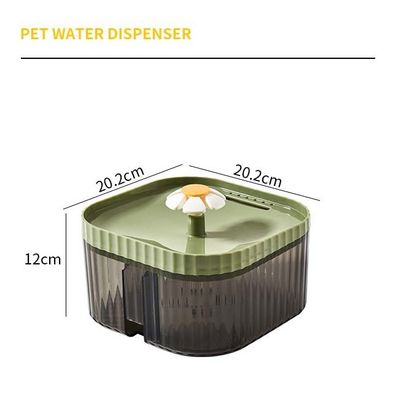 Runder Blumen-Katz-Smart-Wasser-Verteiler für Haustiere