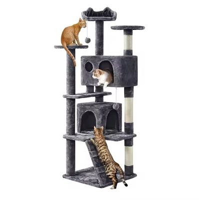 Nachhaltige Katze Baum Turm Eigentumswohnung Möbel Kratzer für Kätzchen und kleine Tiere