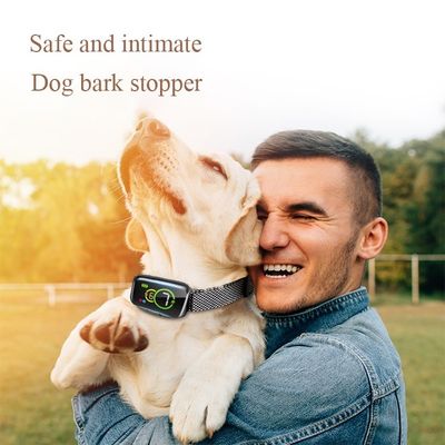 4 Arbeitsmodi Hundebark Halsband mit individuellem Logo Akzeptable wiederaufladbare Batterie