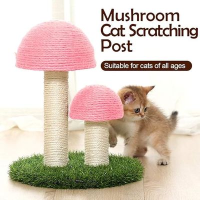 OEM/ODM Doppelpilz Katze Kratzpost Natur Sisal Seil Katze Baum Turm Indoor Katze Kratzer Spielzeug