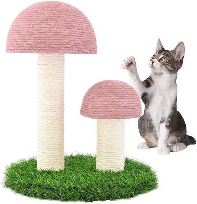 Indoor Kätzchen Klettern Post Nachhaltige Pilz Katze Kratzen Post mit interaktivem Spielzeug