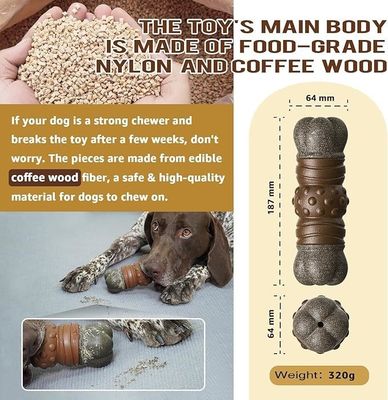 Nachhaltiges Modestylen Hunde-Squeak-Spielzeug Stick Knochen für Zähne Reinigung Kauspielzeug