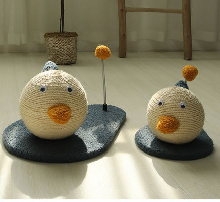 ODM Designs Cat Scratch Toy Sisal Seilball Übung Schleife für Spaß Spiel und Kitty Ruhe