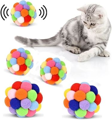 Flauschige Plüsch Katzenkugel Spielzeug Interaktive Chirping Balls Kicker Spielzeug mit individuellem Logo