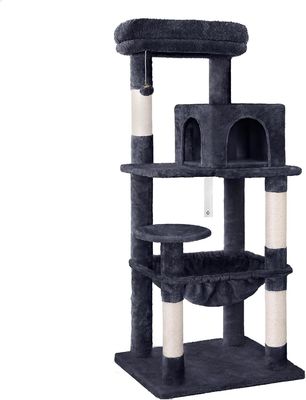 Anpassung Dienstleistung zur Verfügung gestellt 143cm Katzenbaum mit Plush Perch Mehrstufiger Katzenturm