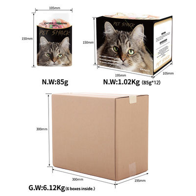 Hochprotein-Erwachsene Nasse Katzenfutterbeutel Huhn Ozean Fisch Nasse Nahrung Katze Leckereien Snacks