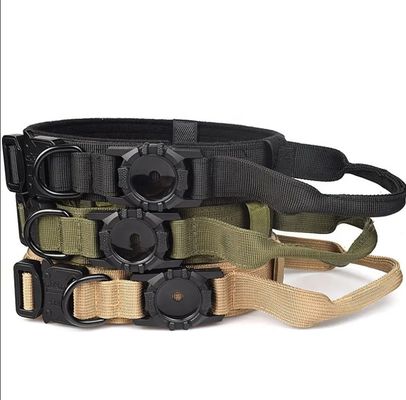 Nylon-Hunde-Training-Halsband für Laufen Wandern Wandern Airtag Tracker Schutzkoffer jetzt