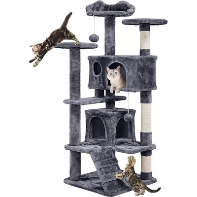 Katze Kratzt Schläft Spielt ODM Designs Große Katze Baumhaus Eigentumswohnung mit Sisal Seil