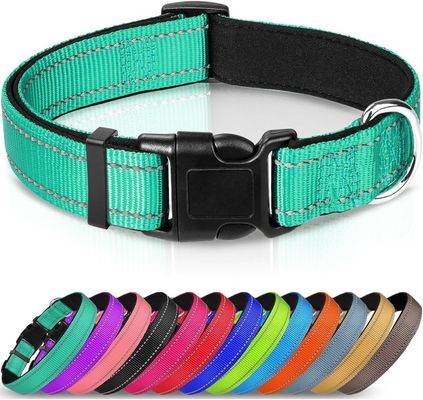 Verstellbares Nylon-Reflexions-Hundehalsband und Leine mit weichem Polster Neopren