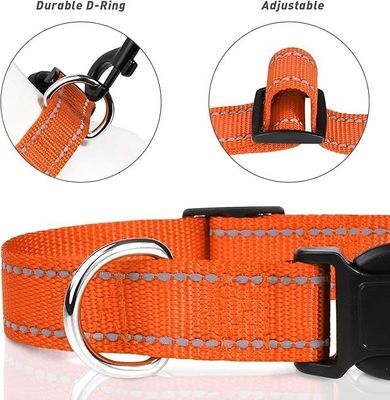 Verstellbares Nylon-Reflexions-Hundehalsband und Leine mit weichem Polster Neopren