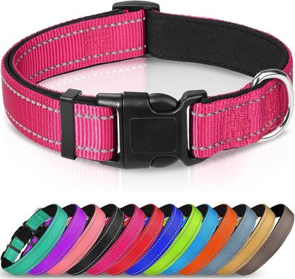 Weiches Neoprenpolster Hundehalsband mit wasserdichtem Reflektor C-01