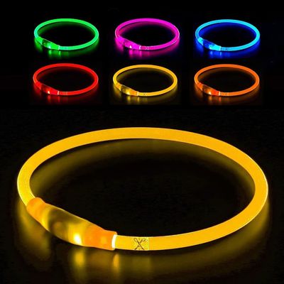 Akzeptabeles, abnehmbares, beleuchtetes Hundehalsband für Haustiere