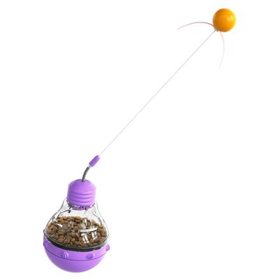 Individuelles Logo Akzeptabel Slow Food Dispenser Fütterung Katzen Spielzeugkugeln für Innenkatzen