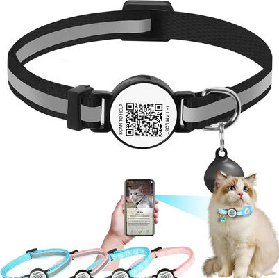Personalisiertes Logo Akzeptables Tier Trainer Halsband mit QR-Code Weiches Polyester Material