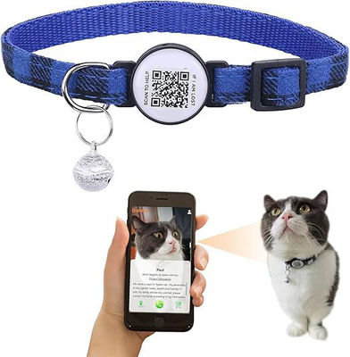 C-04 Verstellbarer Halsband für Haustiere mit Notruf QR-Code