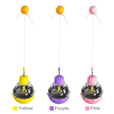 Spielerische Katze Stick Katze Leckerbissen Spender Lebensmittel Leckage Glühbirne Dreh-Flash Tumbler