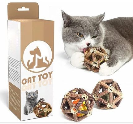 Anpassungslogo Akzeptabel Katzenkrautball Katzen-Haustier-Spielzeug für interaktives Spielen und Training