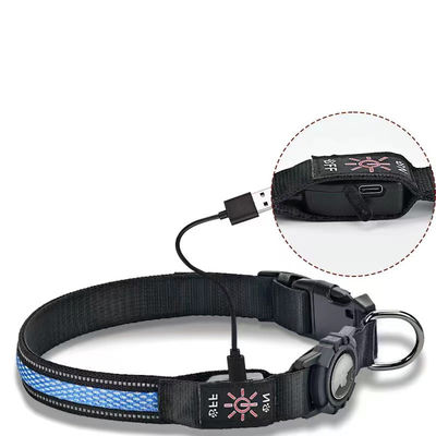 Verstellbares USB-Wiederaufladbares Superhelles Sicherheitslicht Led Hundehalsband für aktive Hunde