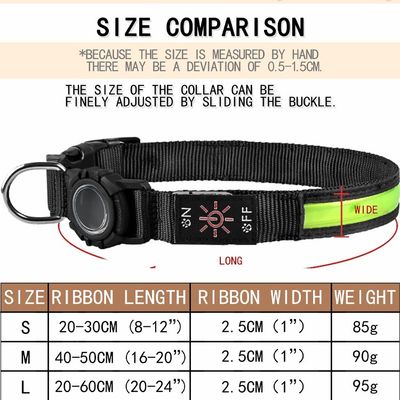 Verstellbares USB-Wiederaufladbares Superhelles Sicherheitslicht Led Hundehalsband für aktive Hunde