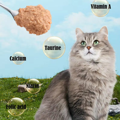 Populäres feuchtes Katzenfutter in Dosen mit kundenspezifischem Service 85g für Welpen