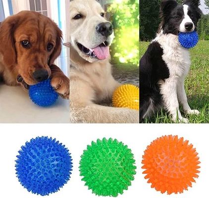 TPR Schnickende Zahnreinigungskugel Spielzeug für Hunde für Haustierzähne Training und Kauen