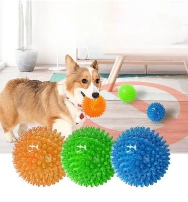 TPR Schnickende Zahnreinigungskugel Spielzeug für Hunde für Haustierzähne Training und Kauen
