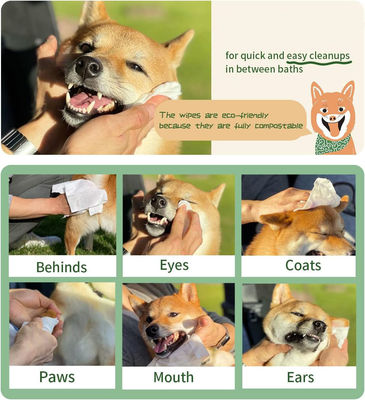 Logo Anpassung Logo Akzeptable Haustierpflege Zahnreinigung Wäsche für Katzen Hunde Haustiere