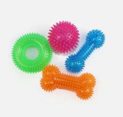 Hundeweiches Kauspielzeug Langlebige TPR-Knochenform für interaktives Training und Zahnreinigung